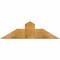 Ekena Millwork Portland Rough Sawn Timber Gable Bracket, Western Red Cedar, 36"W x 10"H x 6"D x 6"F, 7/12 Pitch GBW036X10X0606POR00RWR - alternate 1